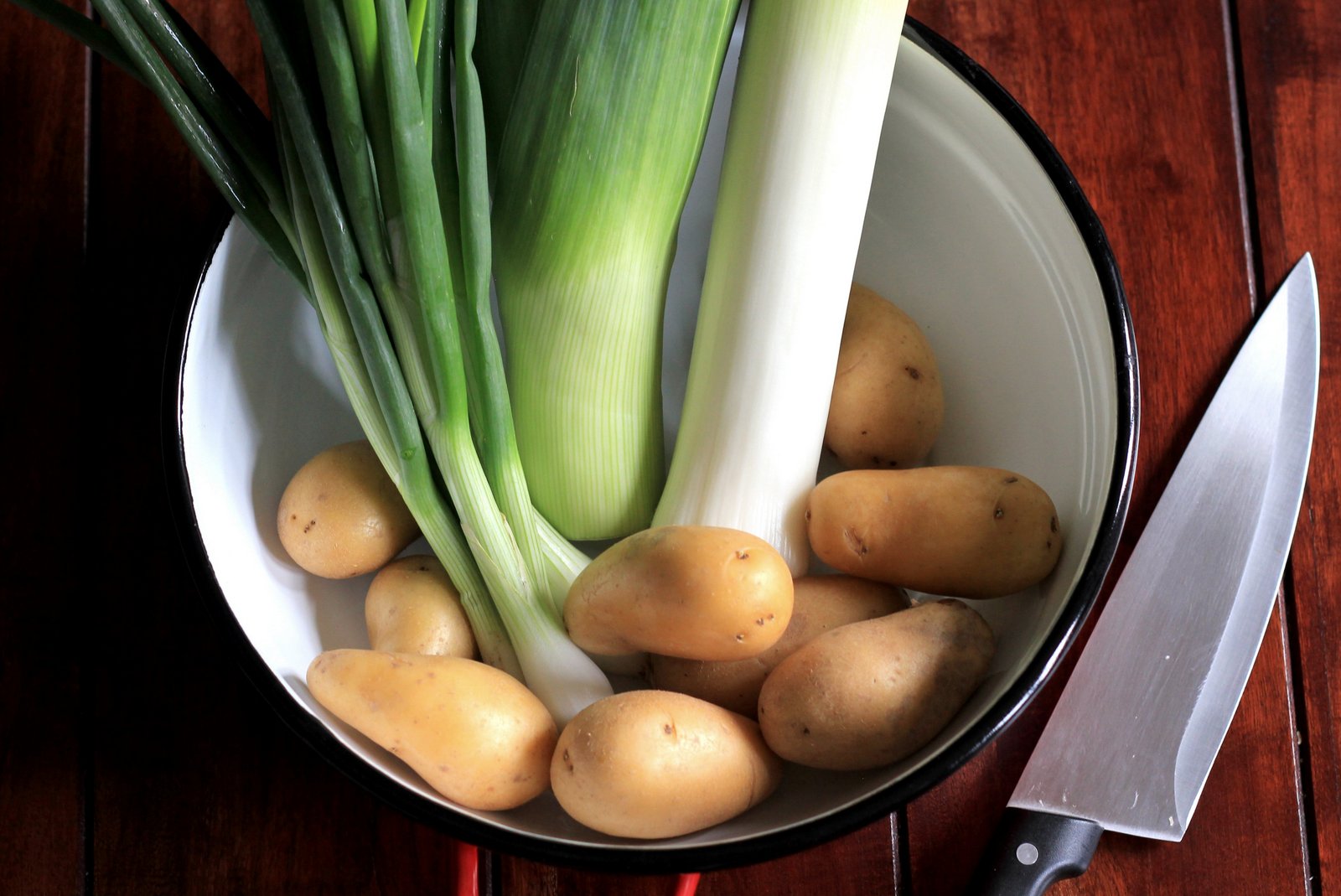 základné suroviny na vichyssoise