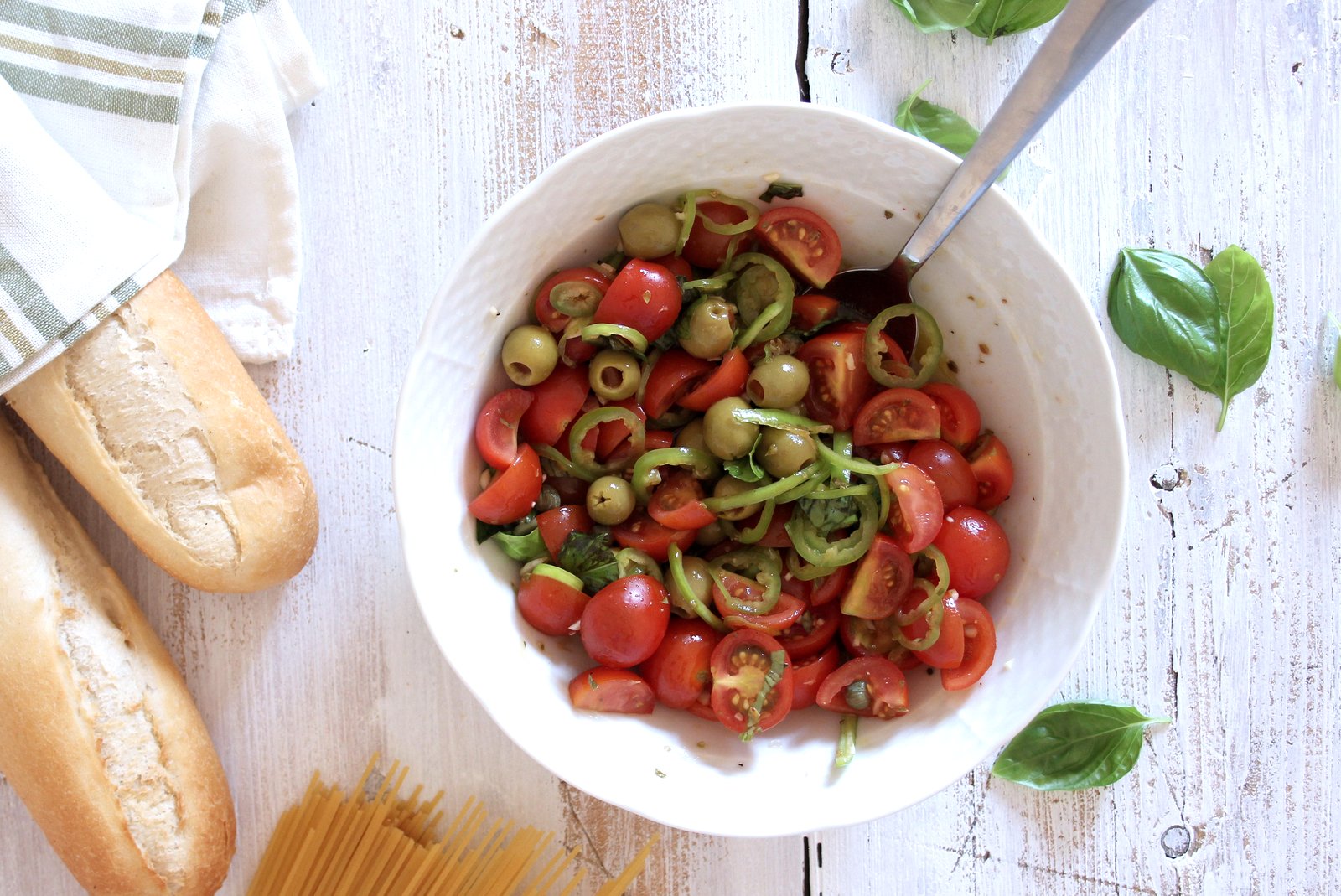 spaghetti alla crudaiola, recept