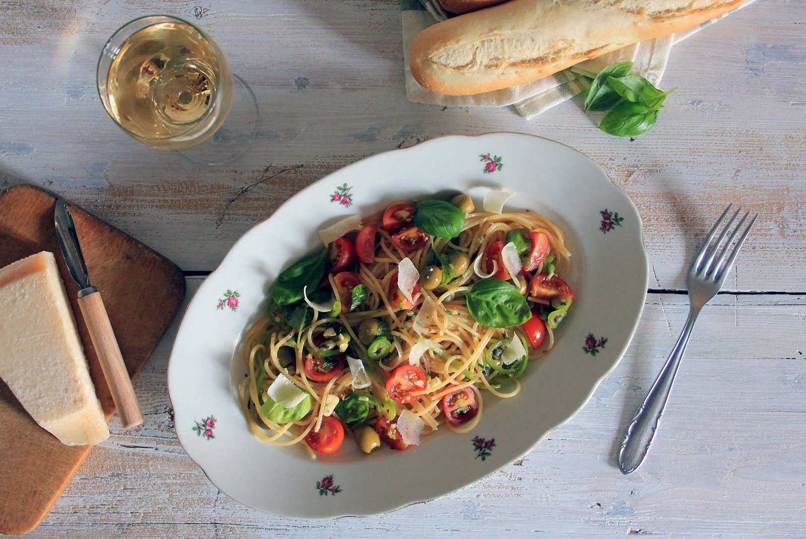 spaghetti alla crudaiola, recept