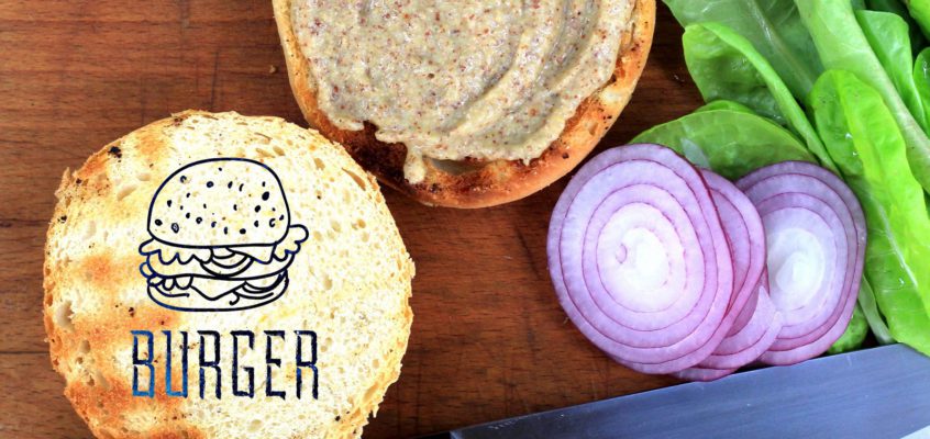Domáce burgre (real burger a veggie burger)