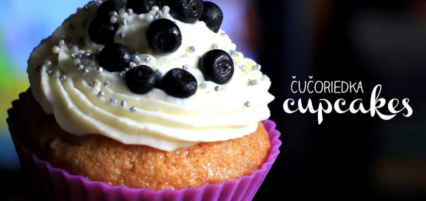 Cupcakes s mascarpone krémom a čučoriedkami