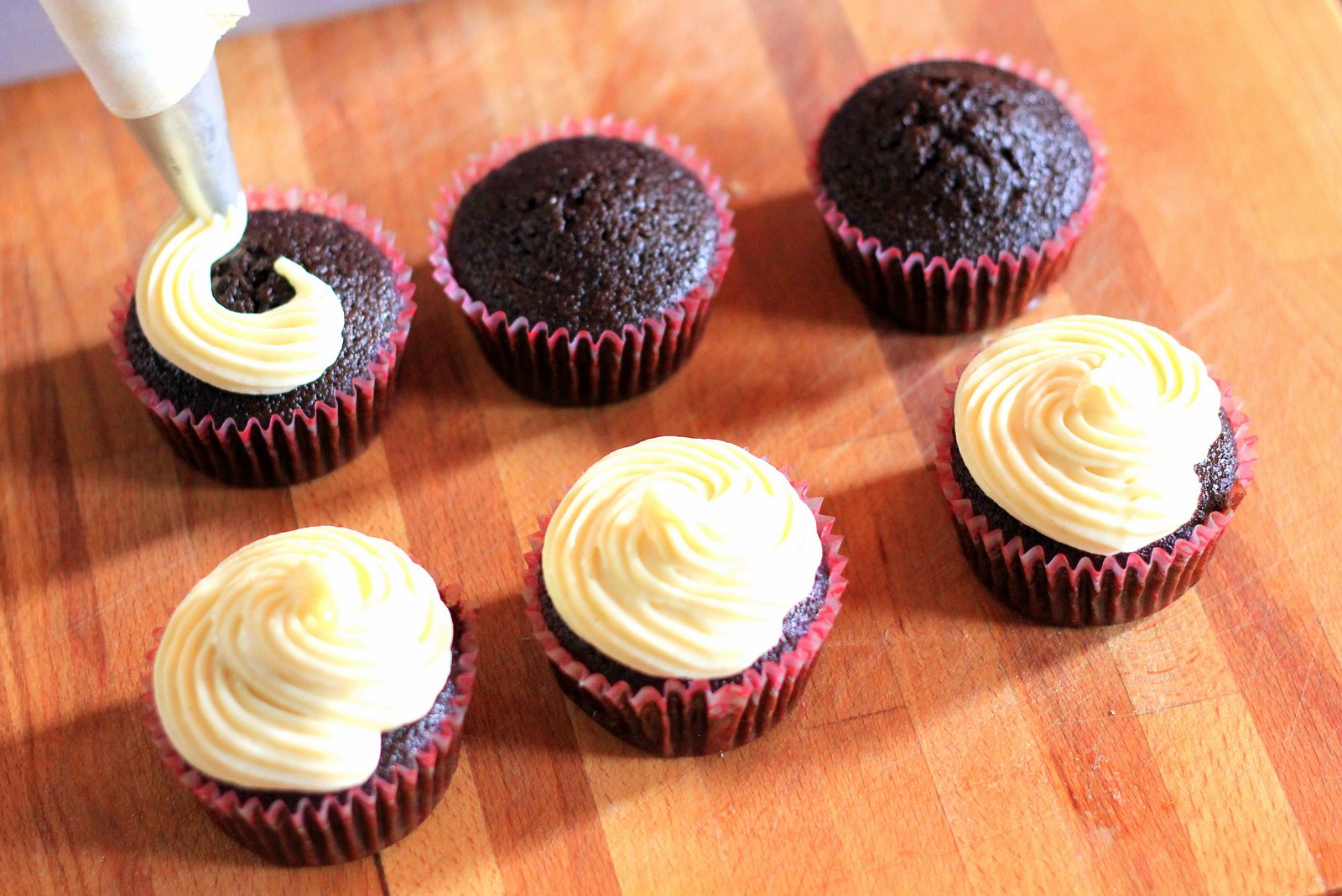 cupcakes - recept, malinove