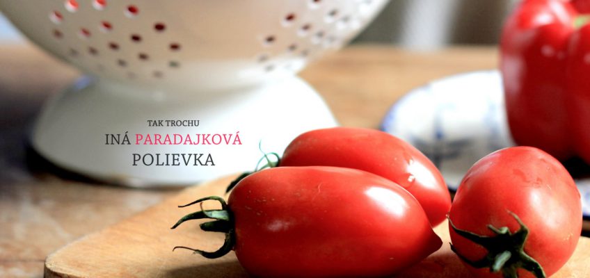 polievka z pecenych paradajok, recept