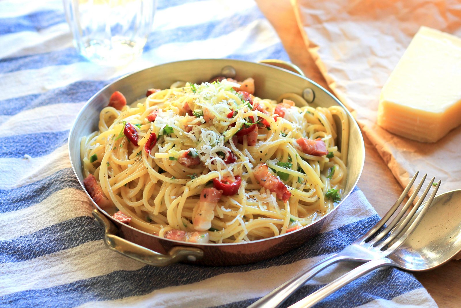 špagety carbonara, recept