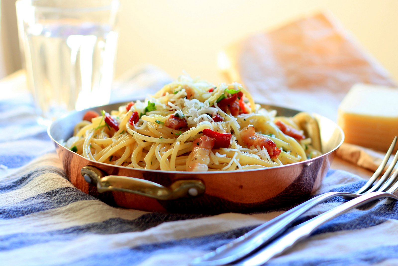 špagety carbonara, recept