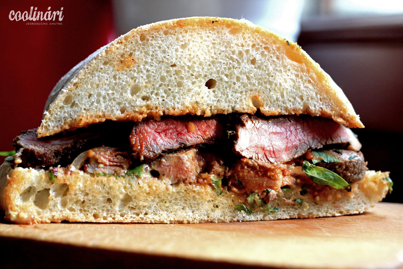 chlapský steakový sendvič