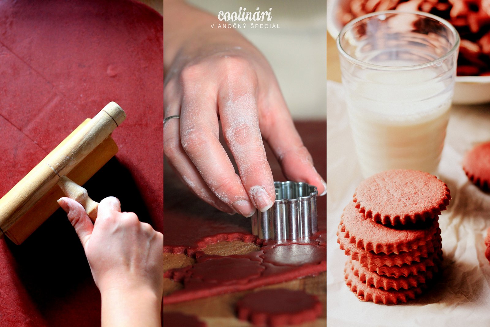 red velvet cookies, recept
