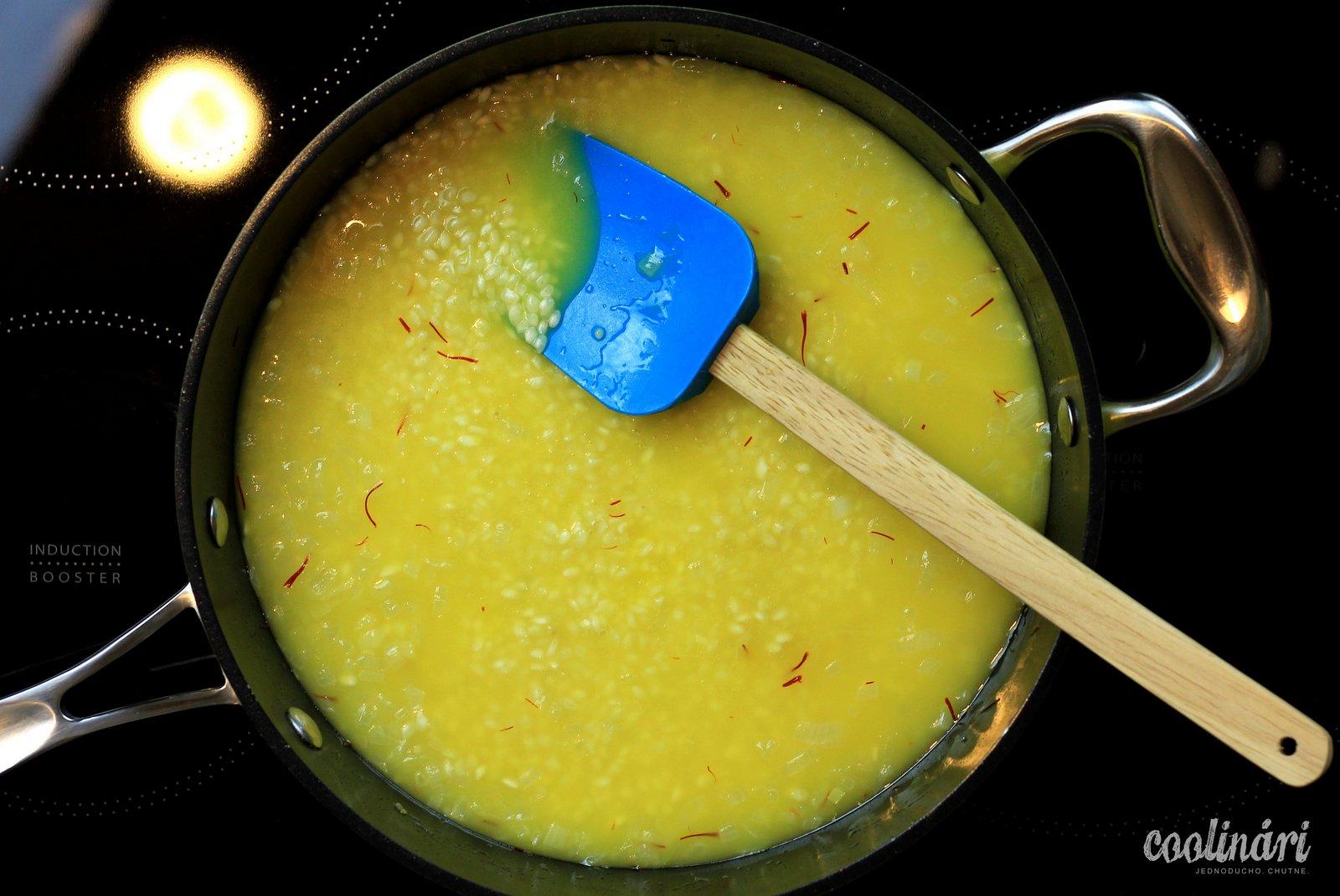 risotto alla milanese, milánske rizoto, šafránové rizoto