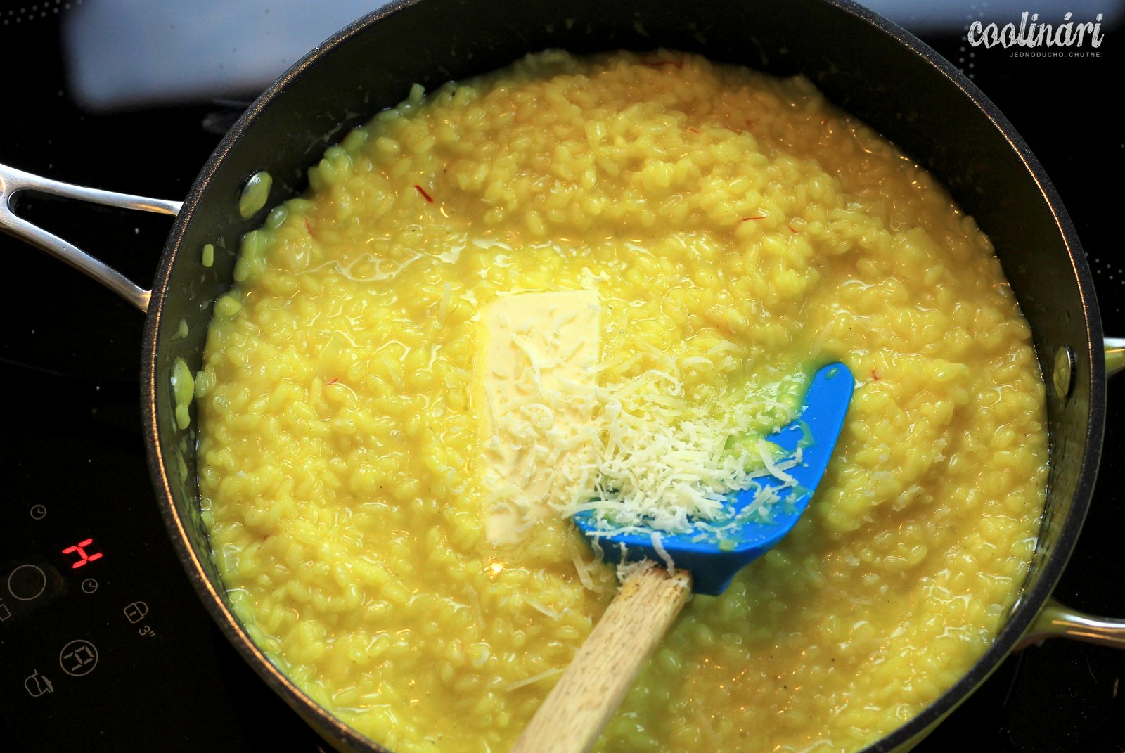 risotto alla milanese, milánske rizoto, šafránové rizoto