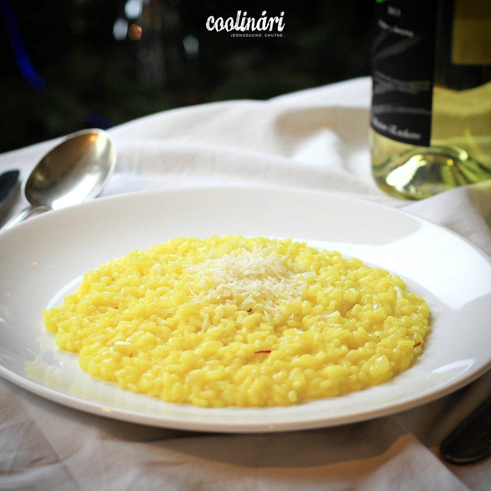 risotto alla milanese, milánske rizoto, šafránové rizoto