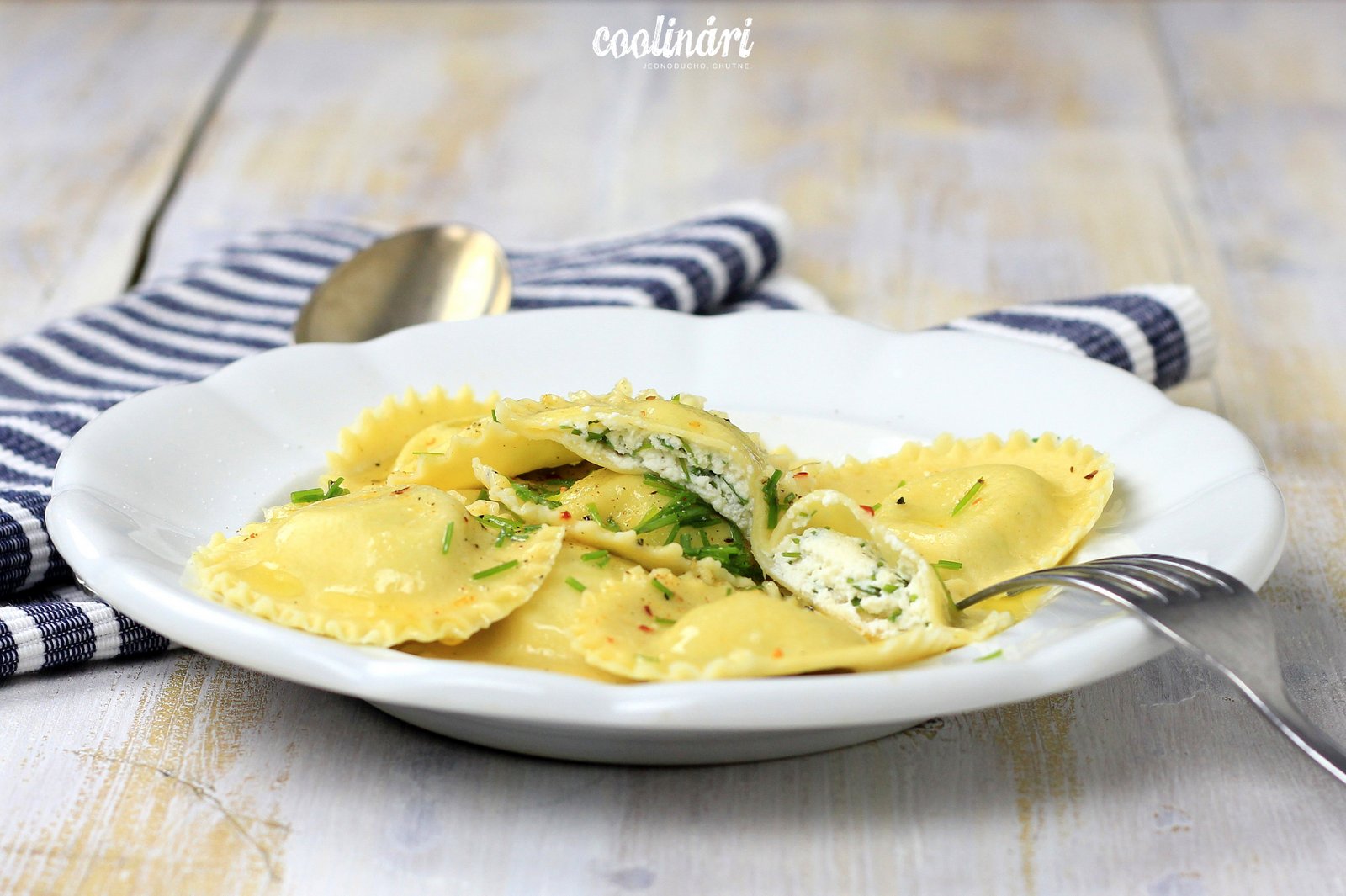 ravioli s ricottou, recept