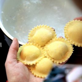 ravioli s ricottou, recept