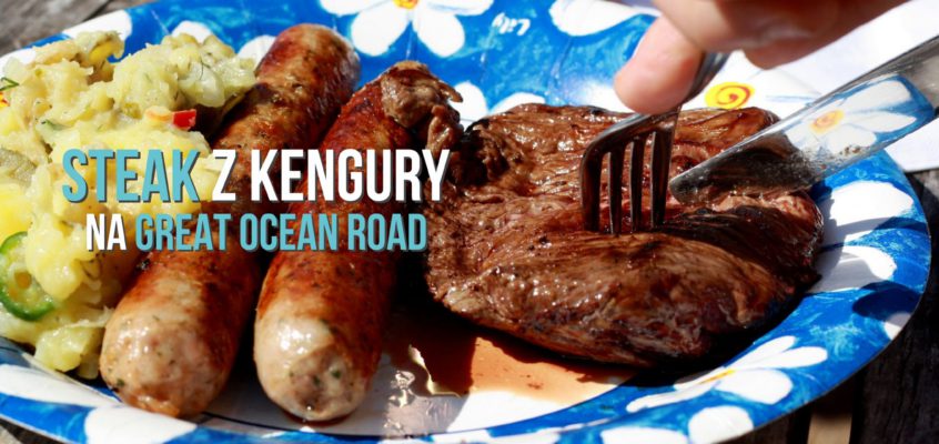 Steak z kengury na Great Ocean Road