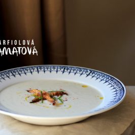 karfiolová zamatová polievka, krémová, recept