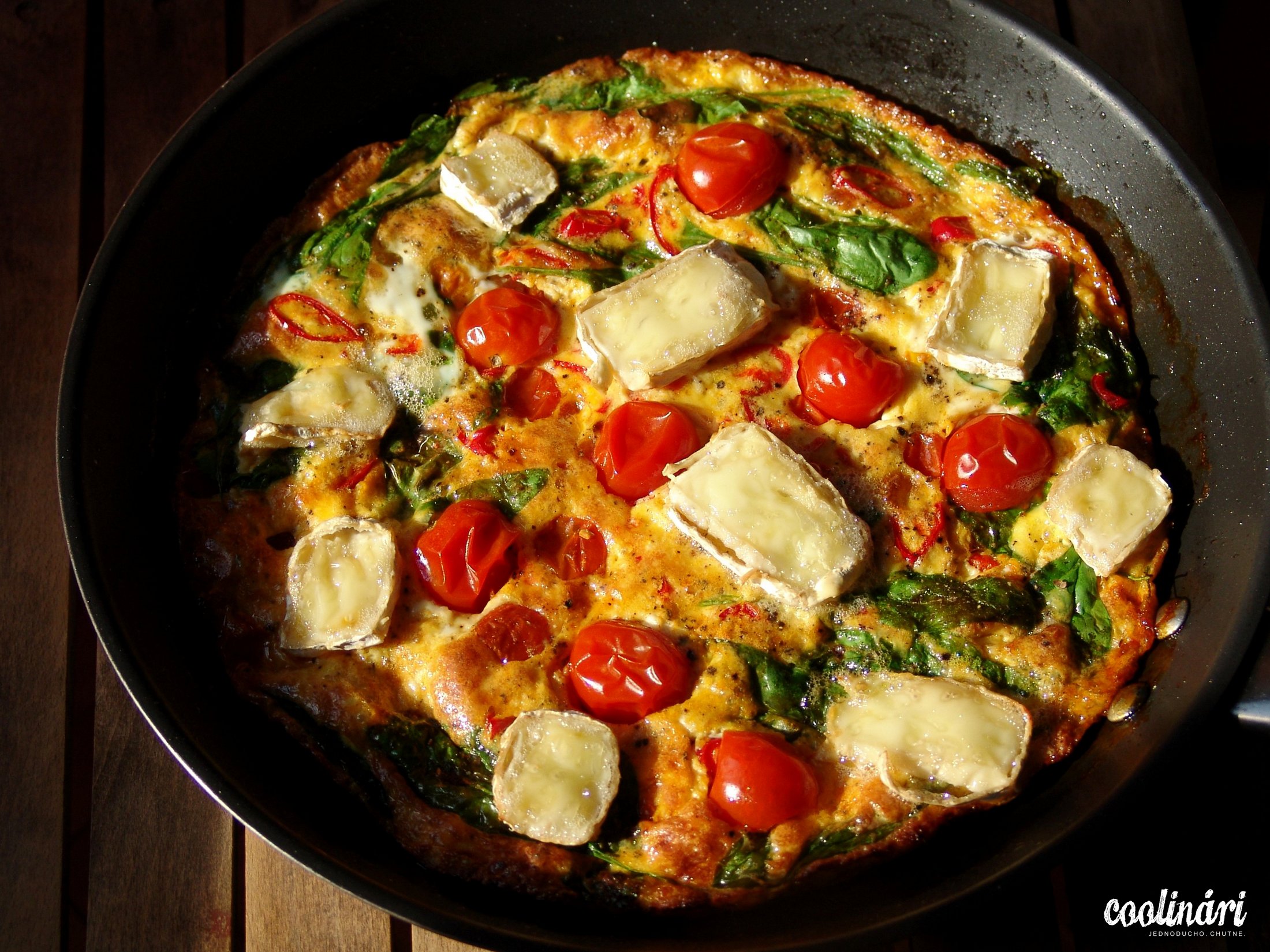 letná frittata recept