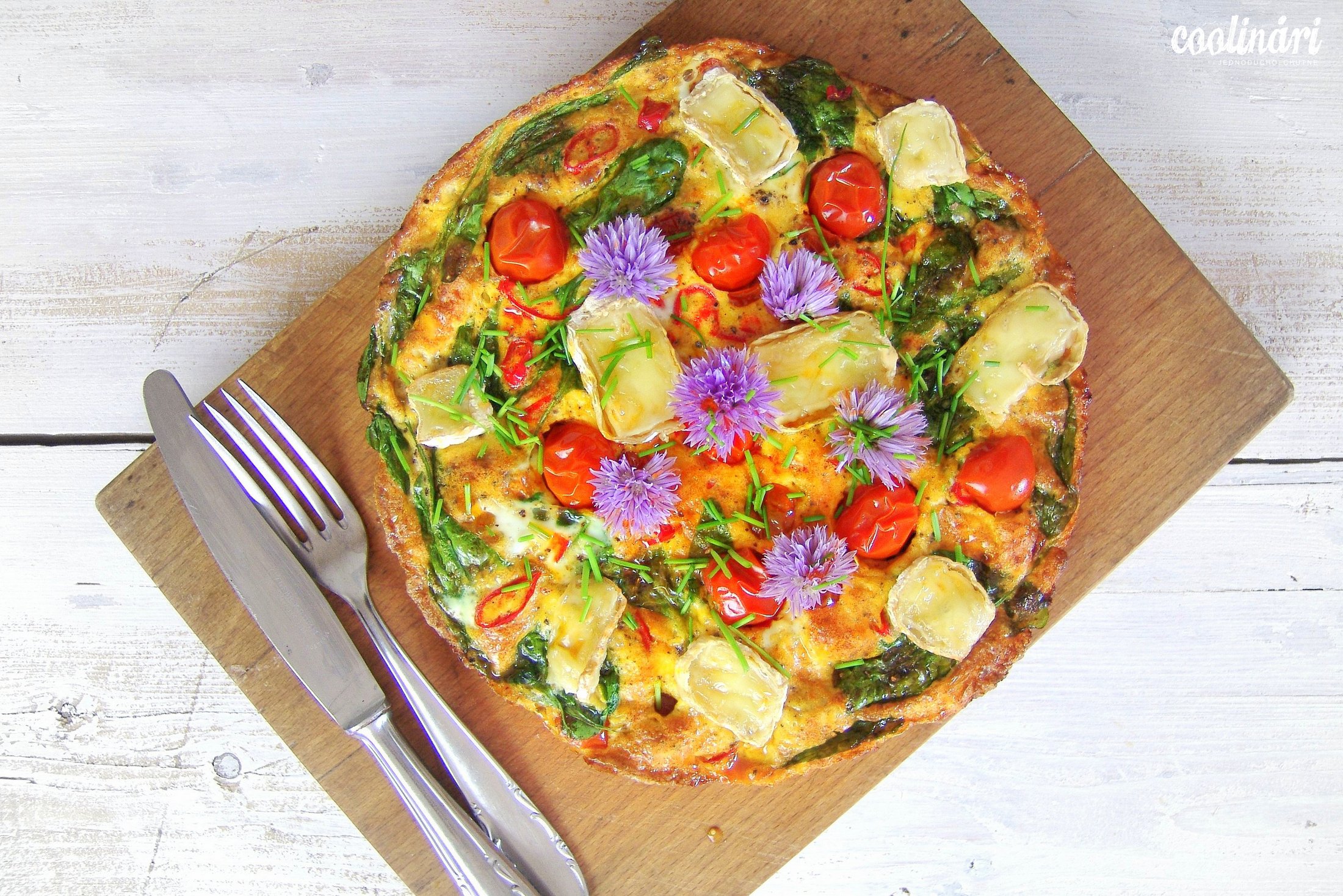 letná frittata recept