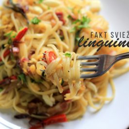 linguine s cuketou a citrónovou kôrou, recept