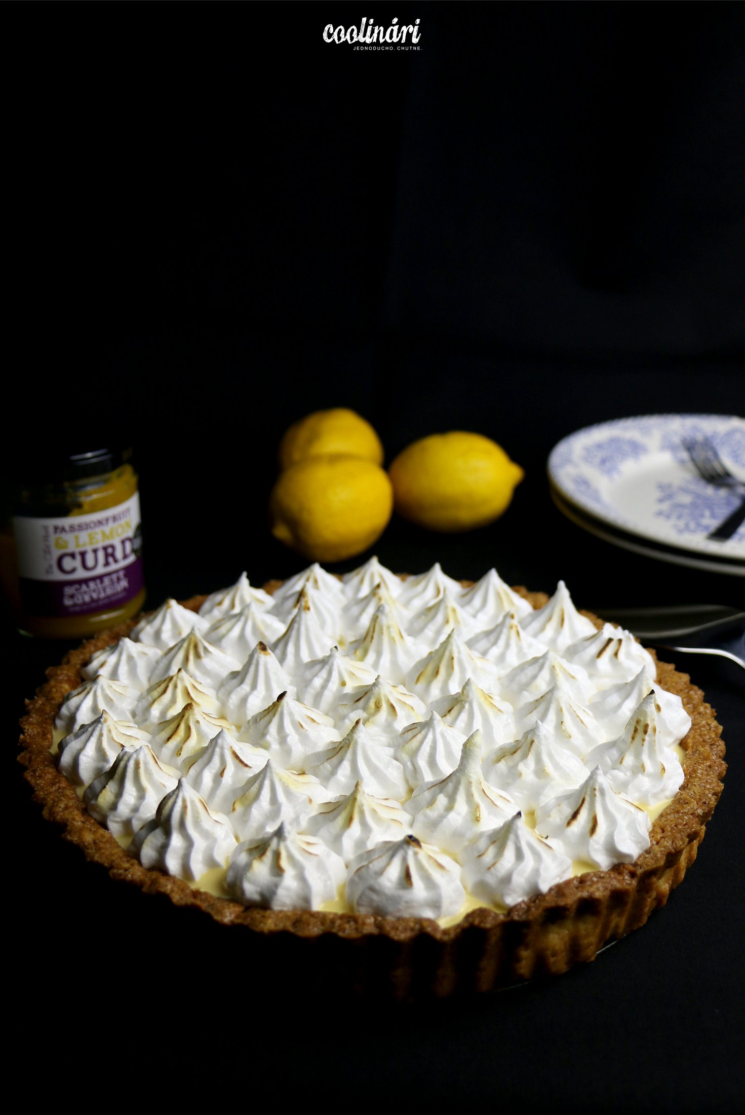 krehky kolac s lemon curd