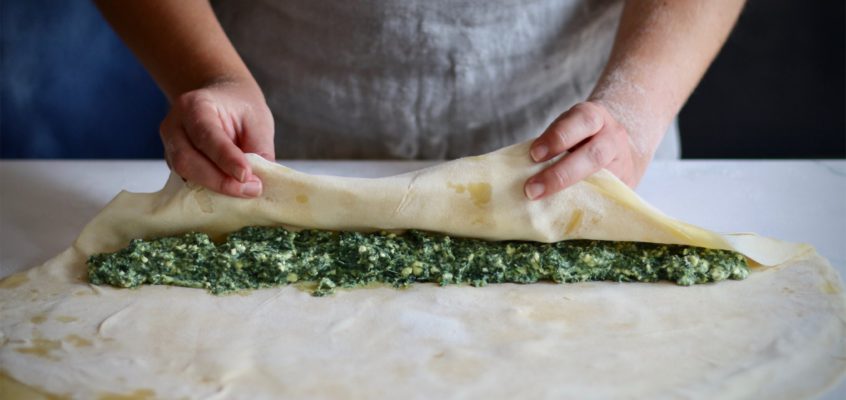 Grécky špenátový koláč Spanakopita