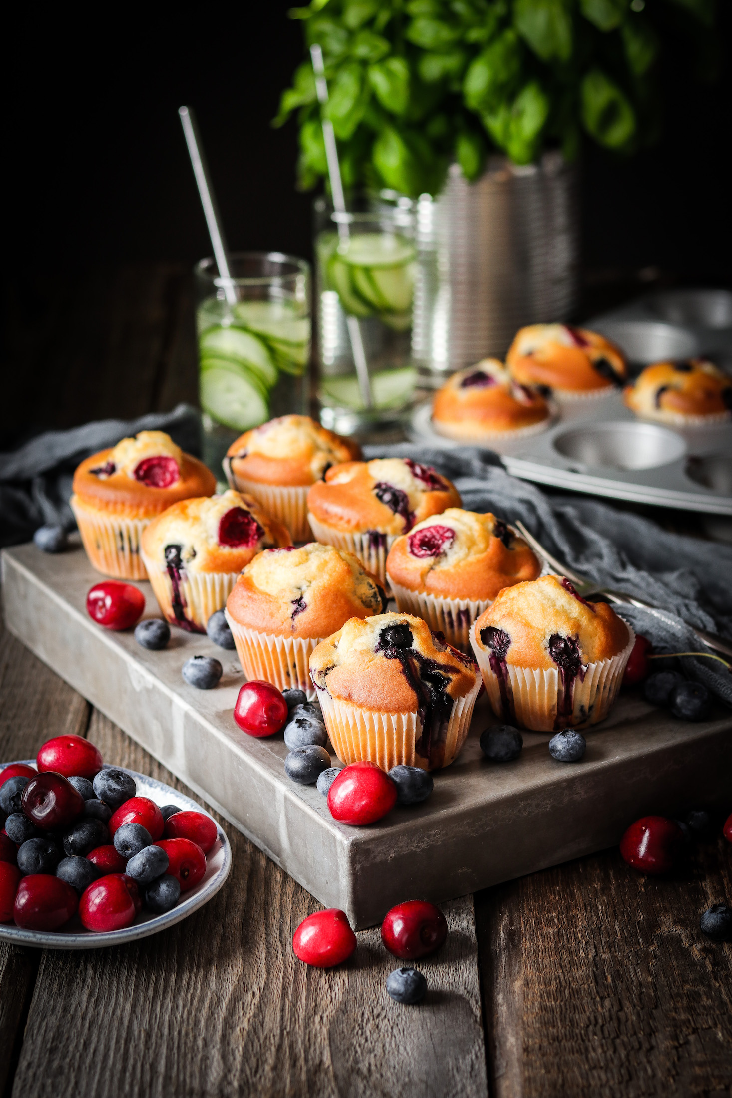 ovocné muffiny