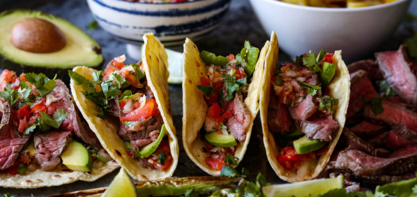 Tacos (s hovädzím steakom a pico de gallo)