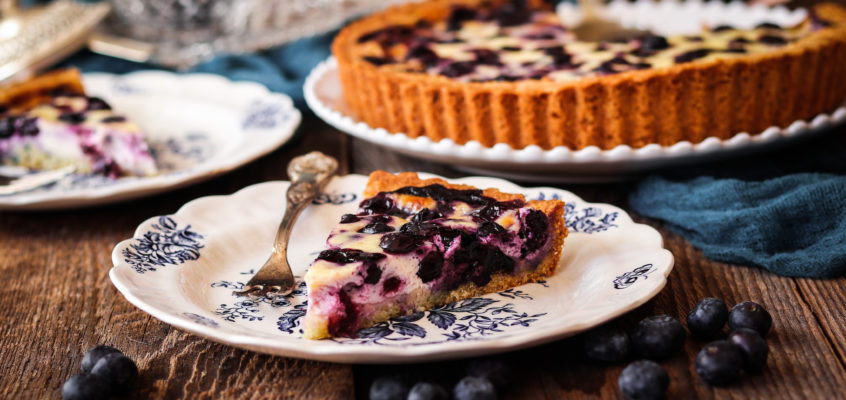 Mustikkapiirakka – fínsky čučoriedkový koláč