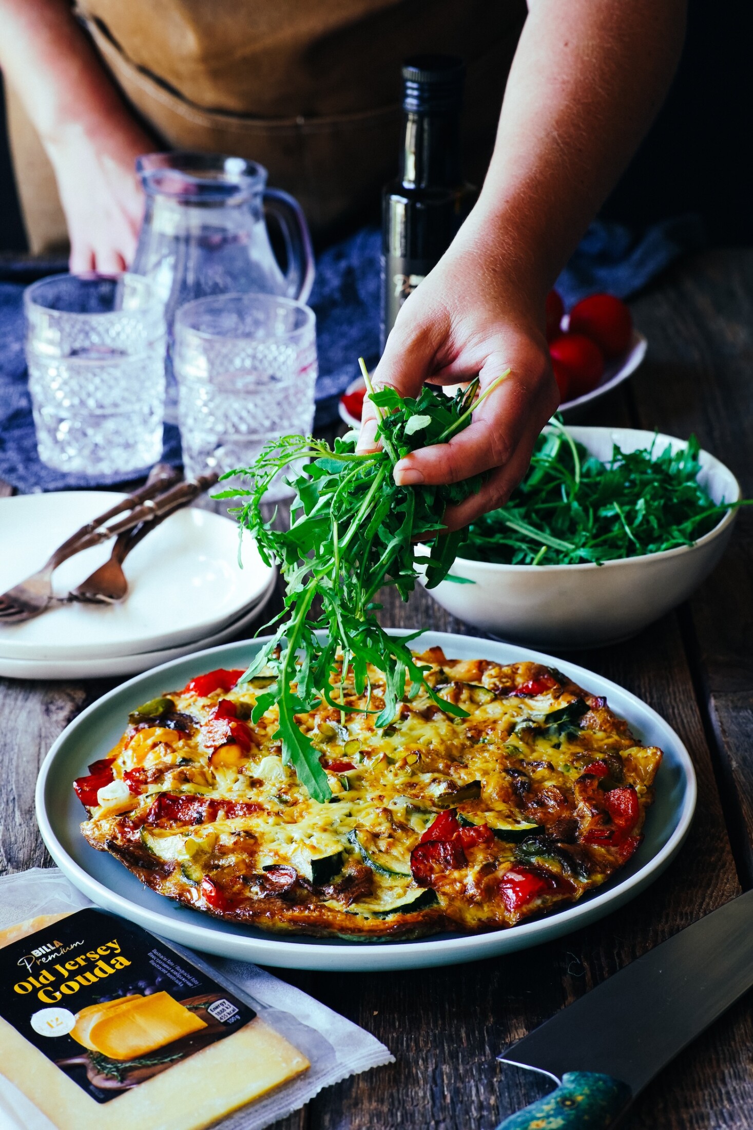 letná papriková frittata
