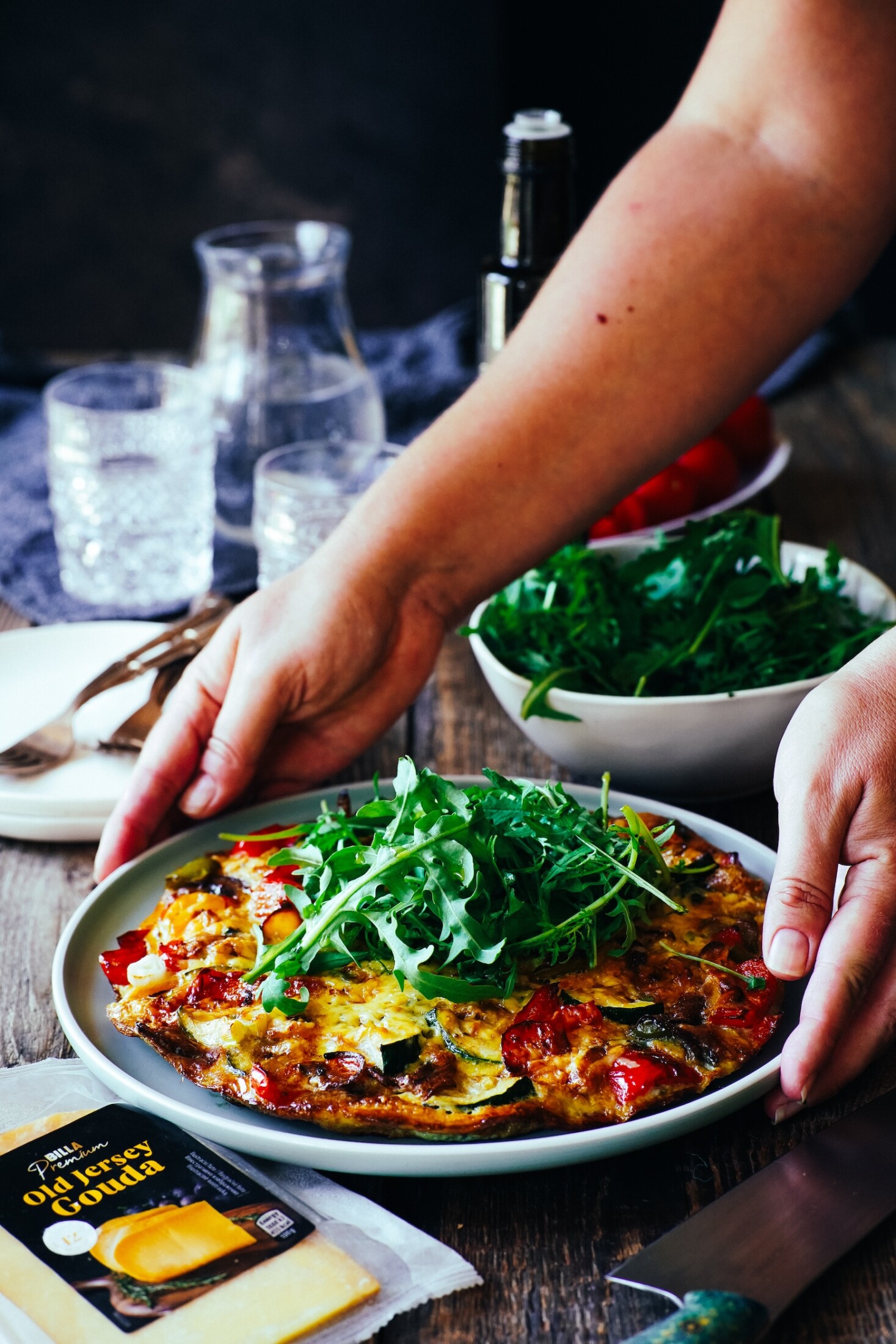 letná papriková frittata