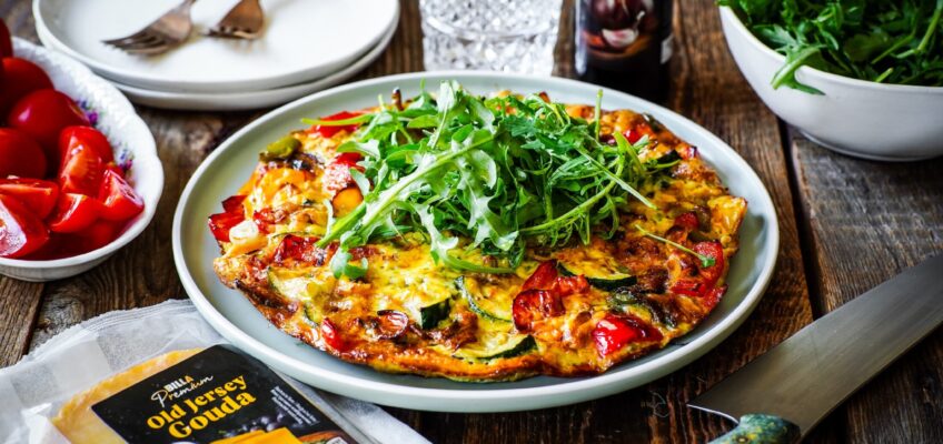 letná papriková frittata