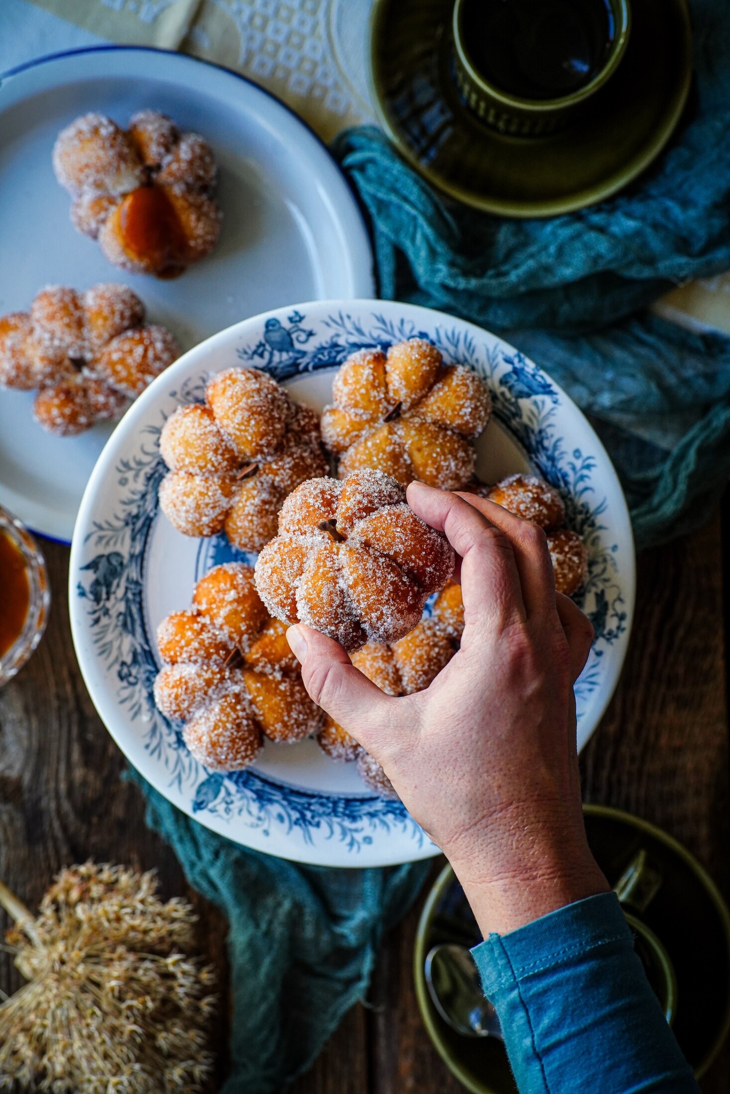 šišky v tvare tekvičiek