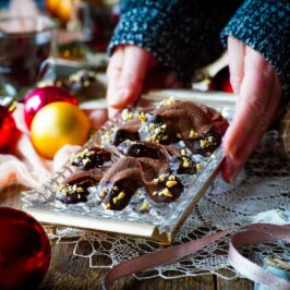 čokoládové vianočné pečivo