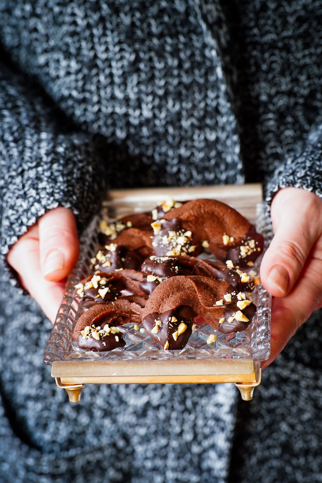 čokoládové vianočné pečivo