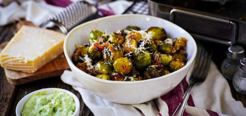 Pečený ružičkový kel