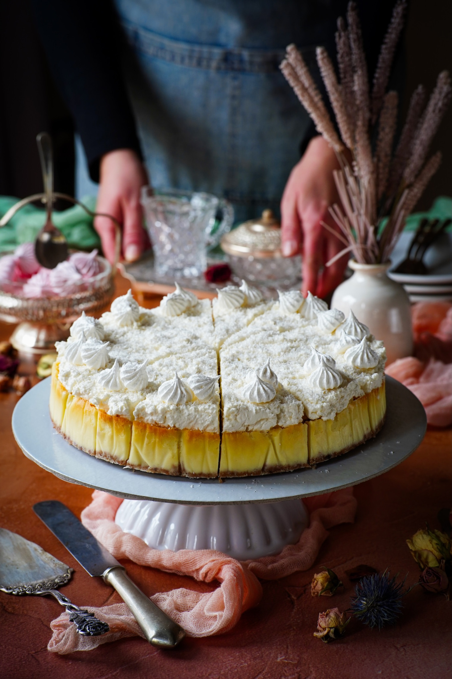 kokosový cheesecake