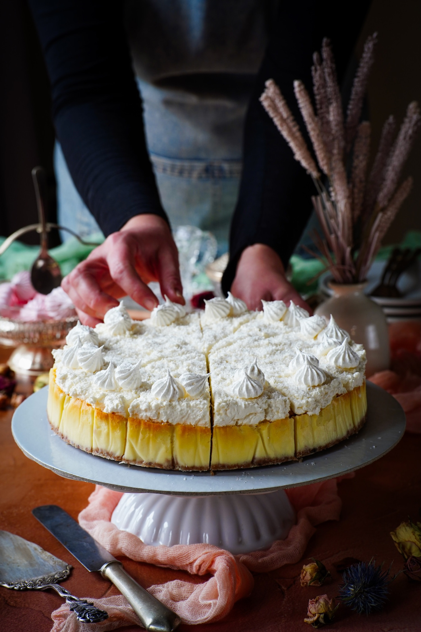 kokosový cheesecake